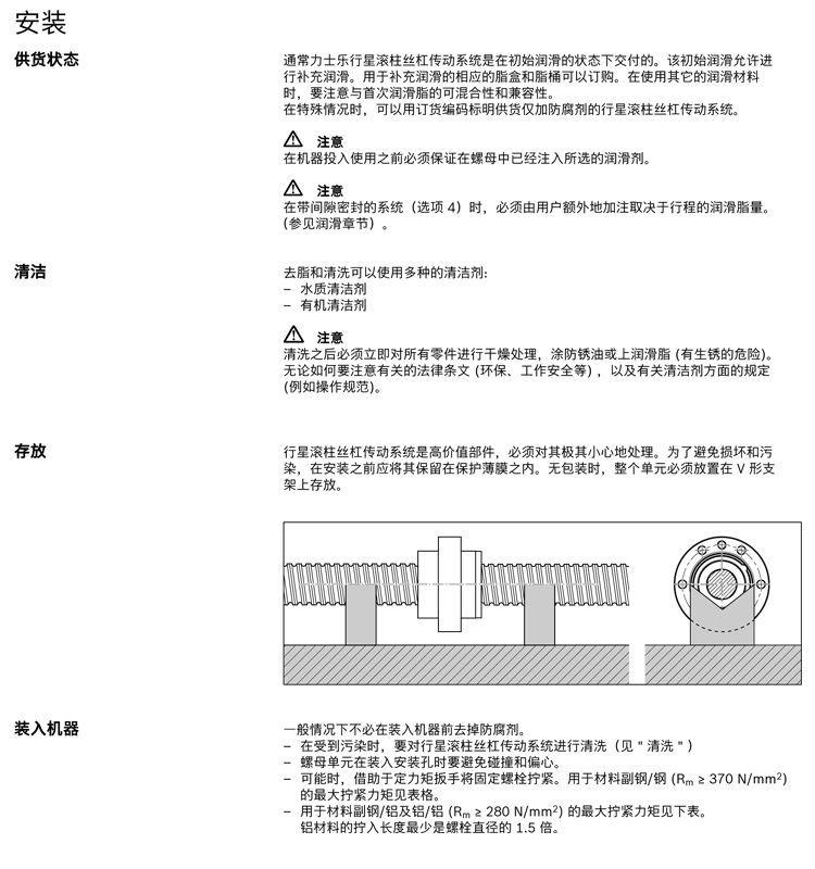 力士樂行星滾柱絲杠