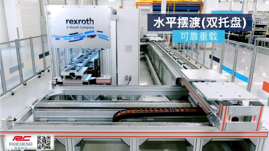 博世力士樂 _ FTS柔性輸送系統(tǒng)6大模塊設(shè)計(jì)：2. 水平擺渡（雙托盤）